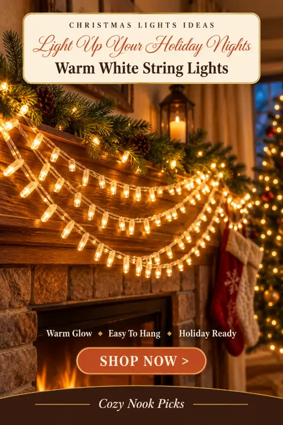 200 LED Connectable Christmas String Lights, 66FT Warm White Fairy Lights with 13 Lighting Modes, Dimmable Brightness, Timer & Memory, IP44 Waterproof Indoor Outdoor Holiday Decor