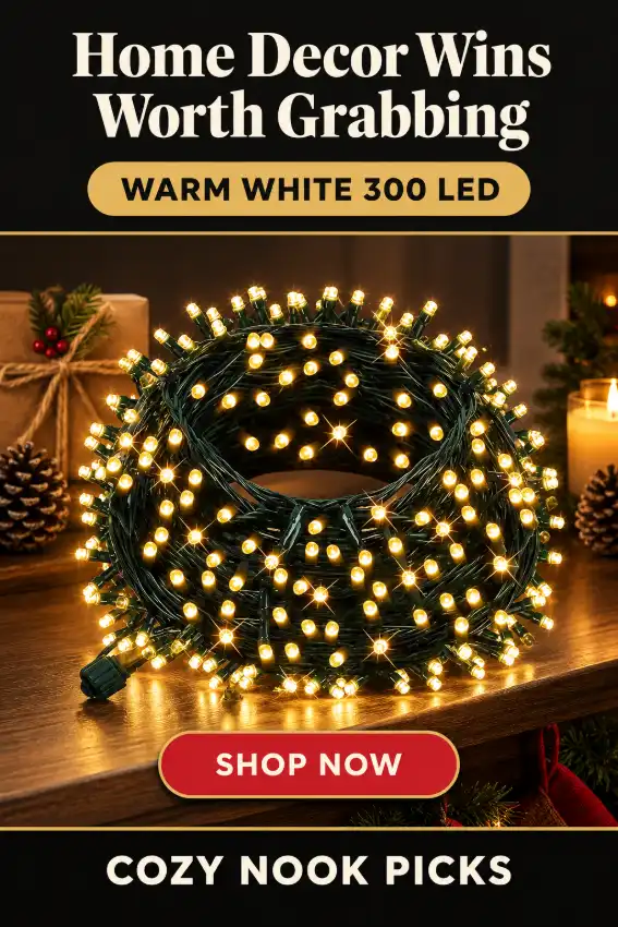 Warm White 300 LED String Lights With 8 Modes For A Charming Holiday Glow At Home